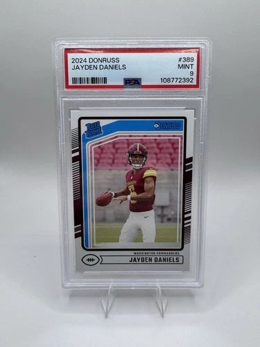 Jayden Daniels 2024 Donruss Rated Rookie PSA 9