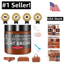 High-Performance Leather Repair Kit - 8.5oz Scratch Remover for Safe Restoration