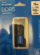 Crucial DDR5 module 16 GB SO-DIMM 262-pin 5600 MT/s / PC5-44800