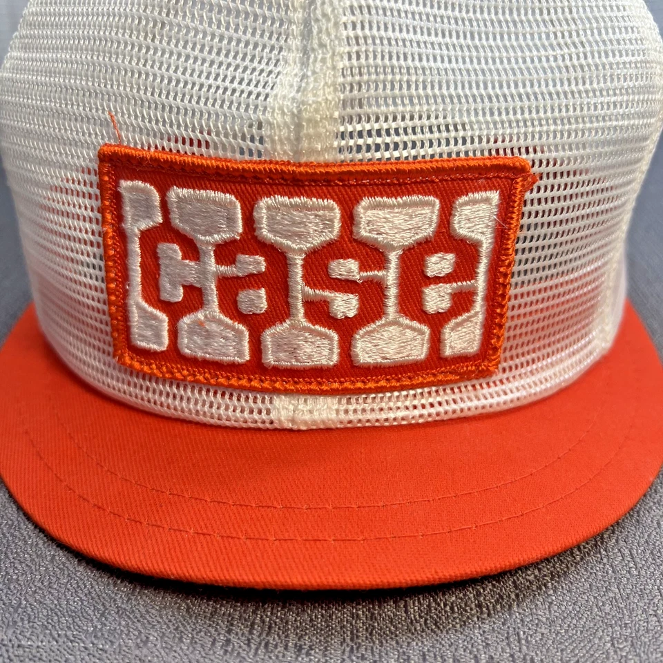 De Colección Estuche Parche Todo Malla Camionero Sombrero Snapback Naranja Bobble Pom Billete Pequeño Foto 2 de 4