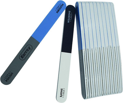 Nail File and Buffer for Natural Nails Dual Sided 4 Steps Shorten-Shape-Smooth-P