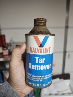 Valvoline Tar Remover Empty 12 Oz Cone Top Can