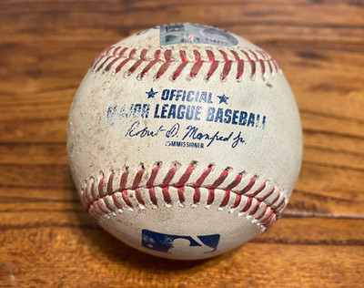 Kai-Wei Teng Astros Game Used STRIKE OUT Baseball 8/23/2026 vs A's Taiwan K #114
