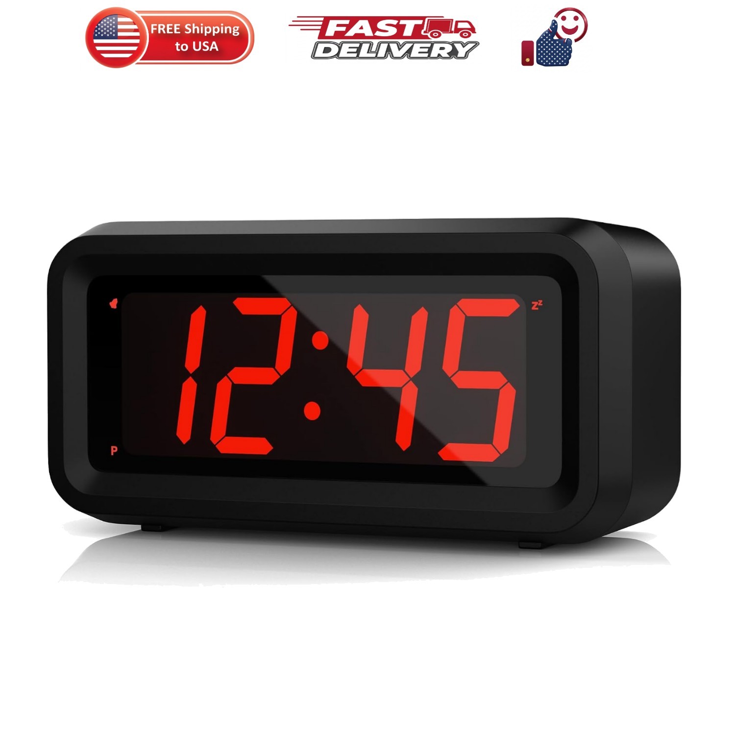 Alarm Clock, 1 . 2 '' LED,Cordless,Battery Operated, 3 Level Brightness, 12 / 24 Hr photo Alarm Clock, 1 . 2 '' LED,Cordless,Battery Operated, 3 Level Brightness, 12 / 24 Hr featured image
