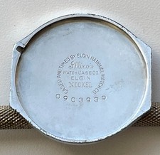 Antique Illinois Watch Case Co Elgin Nickel Pocket Watch Case Octagon 0903939