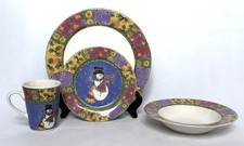 16 Piece Set Sango Sweet Shoppe Christmas by Sue Zipkin - Service for 4