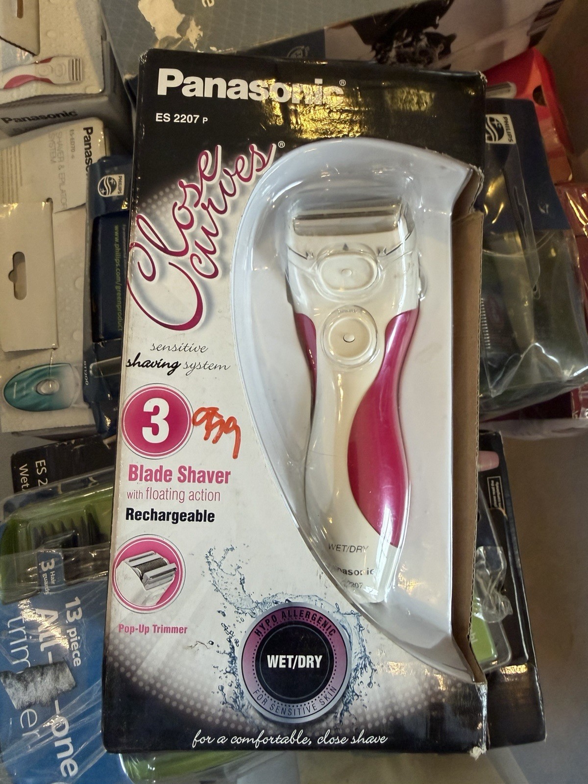 Panasonic ES2207P Close Curves Wet Dry 3-Blade Women's Shave