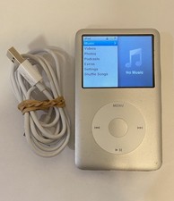 Apple iPod classic 6th Generation Silver 160 GB Works Great