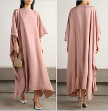 STELLA MCCARTNEY Crystal-Embellished Crepe Kaftan/Maxi - Pink MEDIUM RRP£2500