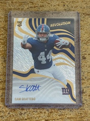 2025 Panini Revolution - Revolution Rookie Signatures Cam Skattebo RSA-CSO Storm