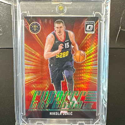2024-25 Donruss Optic Nikola Jokić Nuggets Express Lane #3 Hyper Green /249