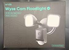 NEW Wyze Cam Floodlight V2 Motion-activated Hardwired WYZECFL2BL WiFi HD
