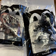 2022 McDonalds Happy Meal Wakanda Forever 4 M  Baku And 7 Black Panther