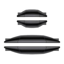 Car Door Edge Guards Protector Covers, 4PCS Car Door Side Edge Bumper Black