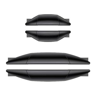 Car Door Edge Guards Protector Covers, 4PCS Car Door Side Edge Bumper Black