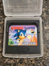 Sonic the Hedgehog game cartidge and case for SEGA GAME GEAR