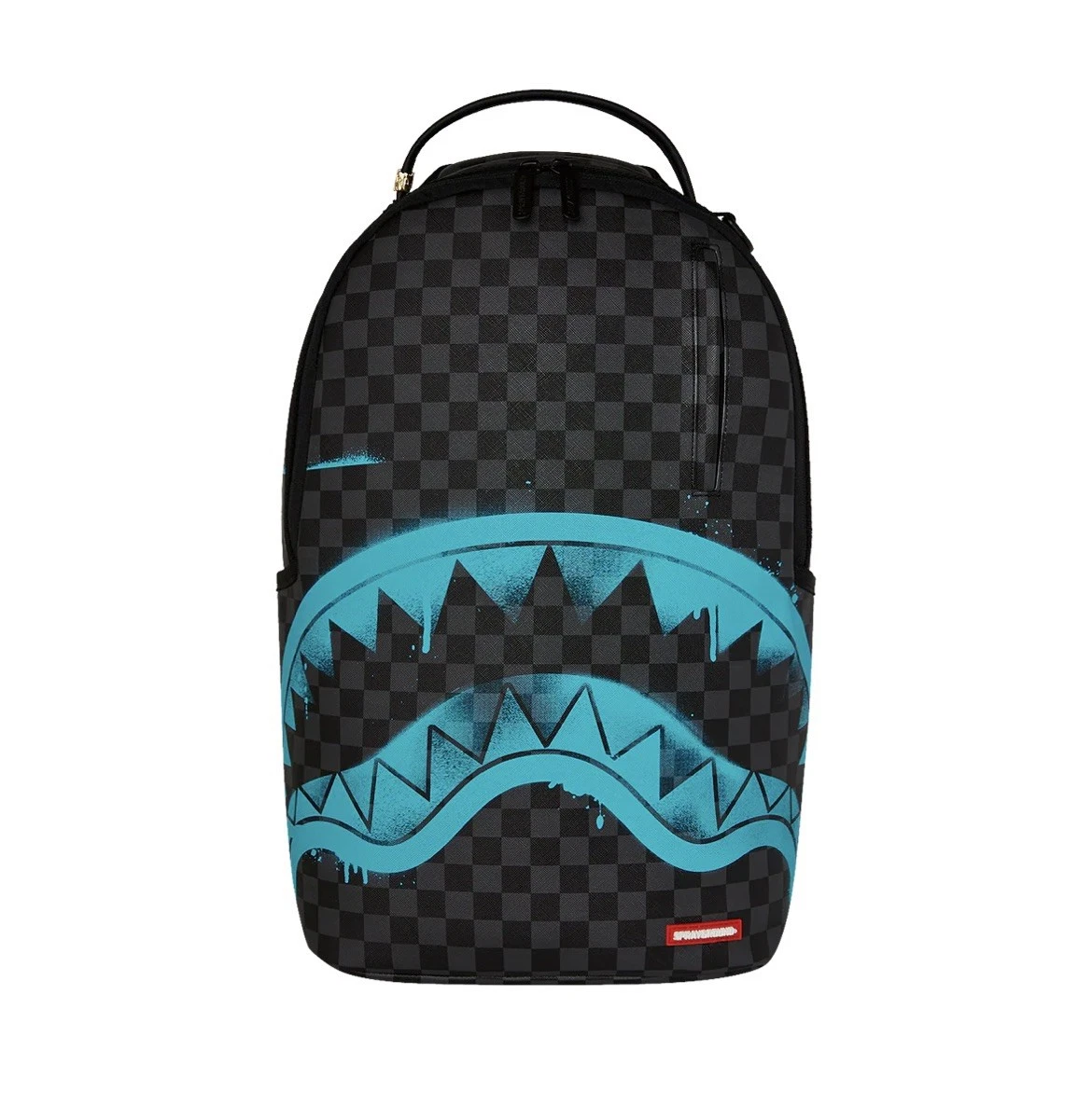 NEW SPRAYGROUND GAMMA BLUE SHARK BACKPACK LIMITED EDITION FAUX LEATHER