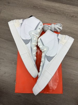Size 13 - Nike Blazer Mid Sacai White Grey BV0072-100