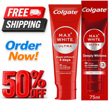 COLGATE Max White Ultimate ultra Catalyst Toothpaste 75 ml Whiter in 3 Days UK