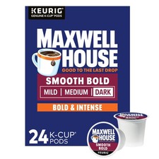 Maxwell House Smooth Bold Roast Coffee K-Cup Pods, 24 ct Box