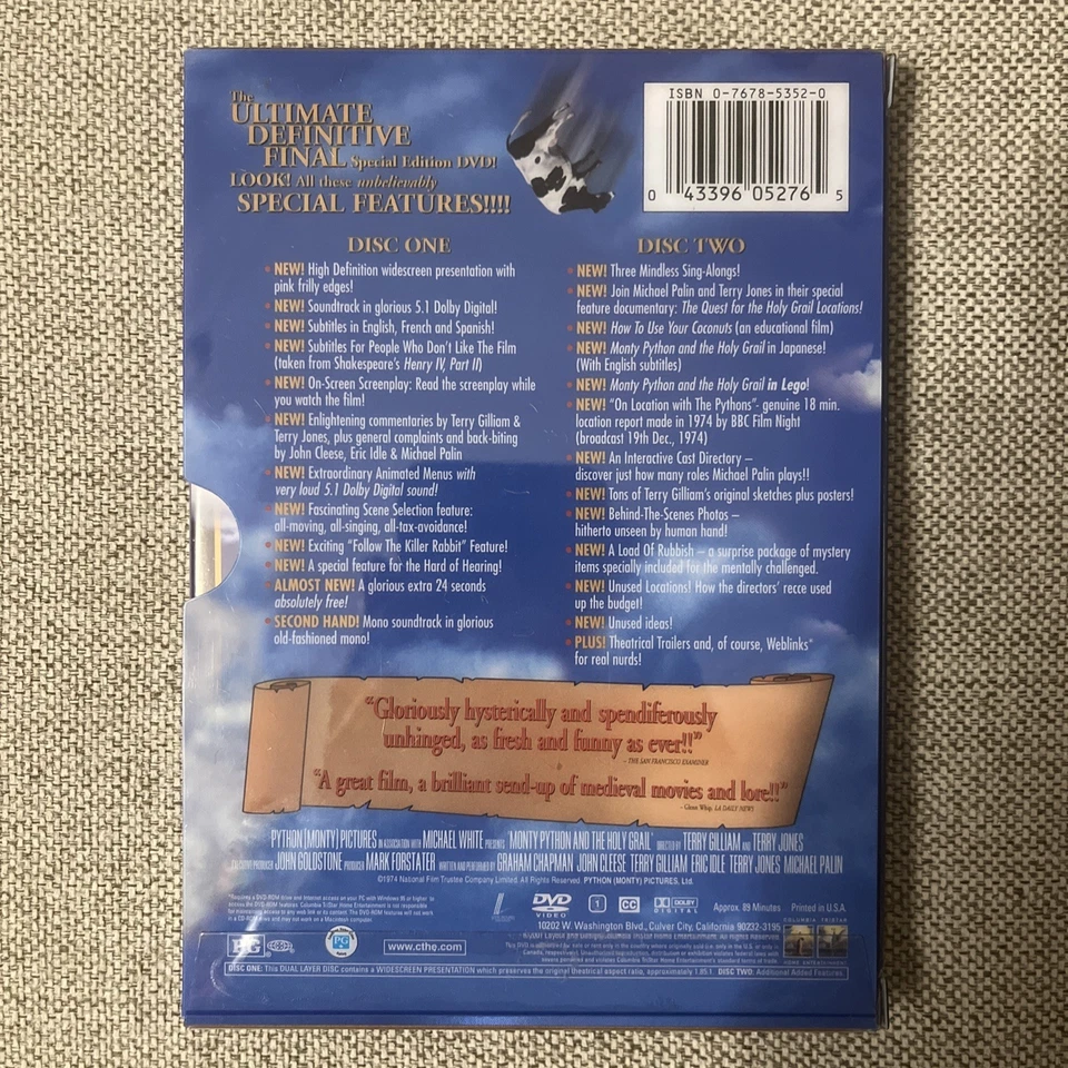 Monty Python and the Holy Grail (DVD, 1975) - Image 2 of 4