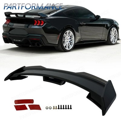 For 2024-25 Ford Mustang GT Performance Style Glossy Black Rear Lid Wing Spoiler