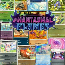 Pokémon Phantasmal Flames Reverse Holographic & Holo Rare Pick Your Card