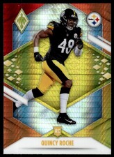 2021 Panini Phoenix Fire Burst Quincy Roche #176 Pittsburgh Steelers