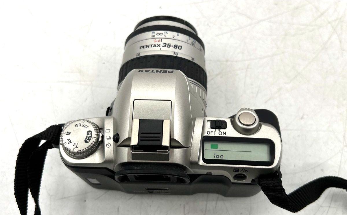 Vintage Pentax ZX-50 35mm SLR Film Camera 35-80mm Lens Kit With