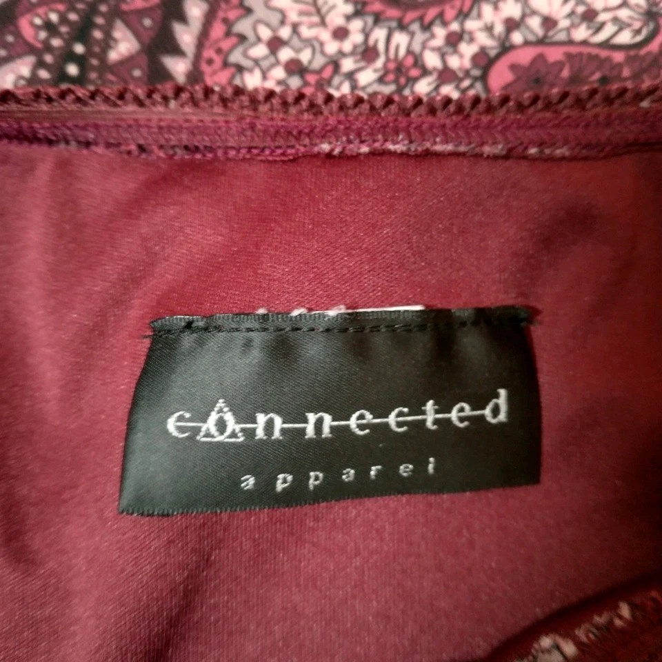 Falda Ropa Conectada De Colección Y2K Pequeña Hada Y2K Granate Cachemira Semi Transparente Foto 3 de 4