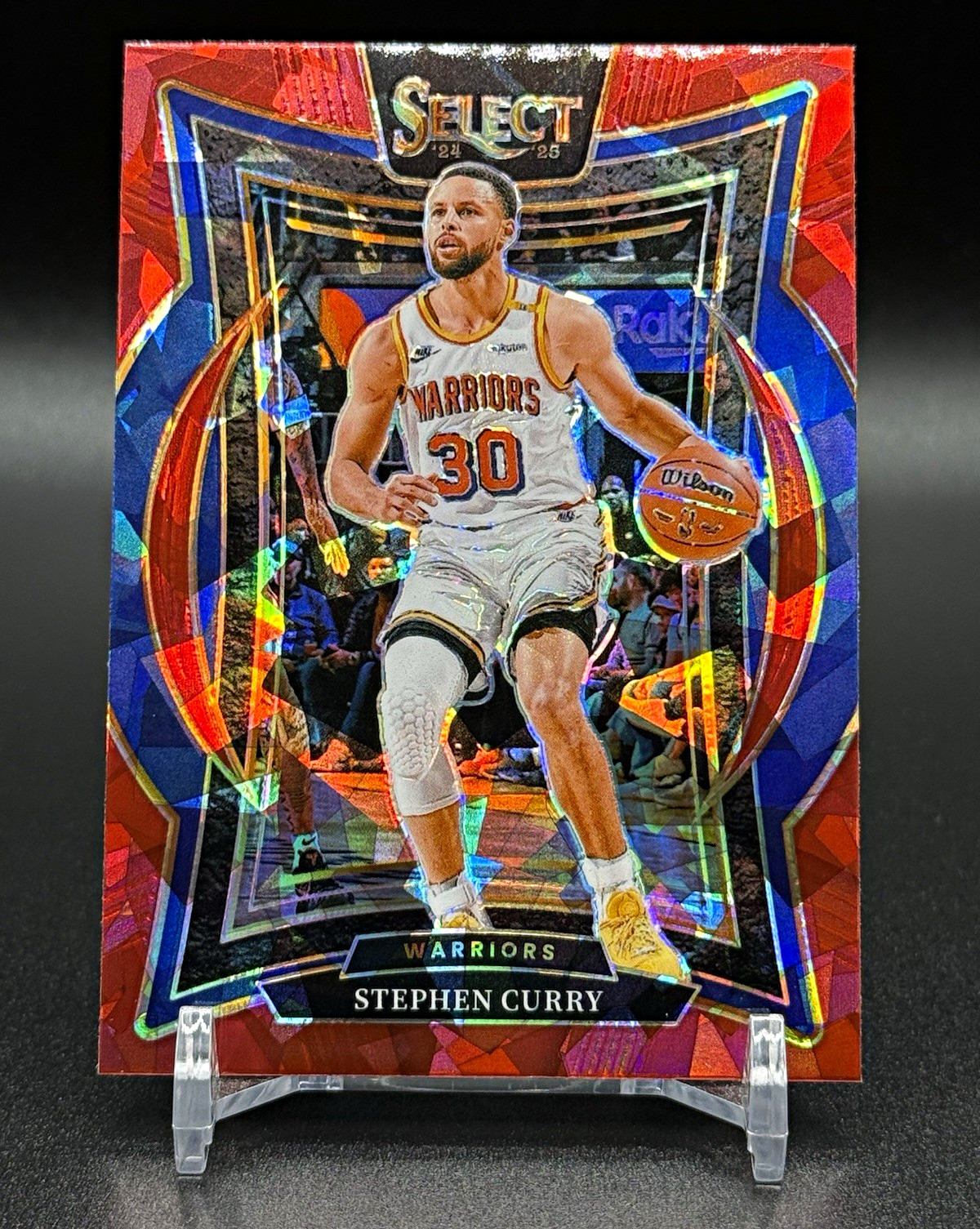 2024-25 Select - Concourse Stephen Curry #7 Red Cracked Ice Prizm Warriors