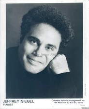 1989 Jeffrey Siegel Concert Pianist Ny Columbia Artist Press 8X10 Vintage Photo