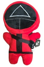 Squid Games Red Guard Triangle 10" Plush Toy Big Head