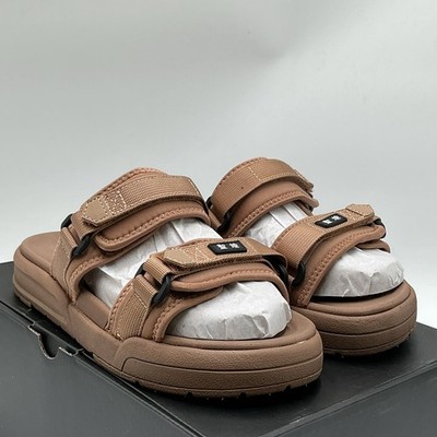 Seichi Sandoru Ichi Sandals Men 10 Taupe Slip On Open Toe Platform Slide Eby2913