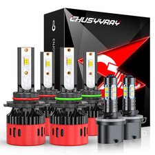 For Chevy S10 Xtreme Cab Pickup 4.3l 1999-2003 Led Headlight Fog Light Bulbs Kit