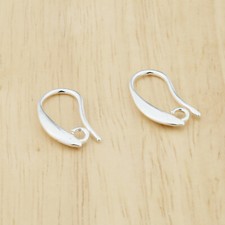 10pcs Silver New Ear Hook for DIY Making Earrings Jewelry Supplies Accessories