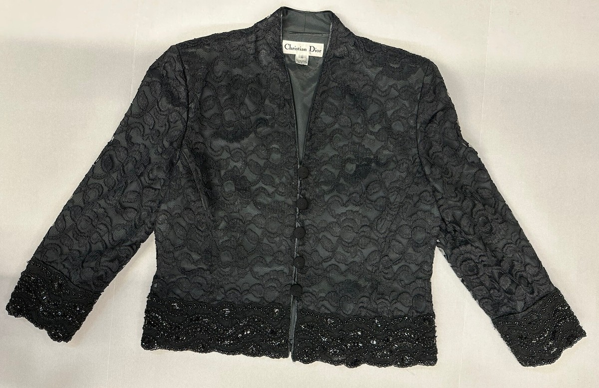 Christian Dior - DIor ジャケット Vintage Christian Dior Lace & Sequin Evening Jacket | eBay