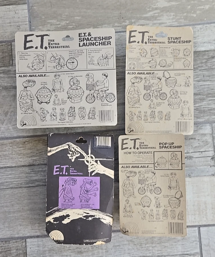 地外 E.T. 批量 1247,1244 1248 1205 密封卡片 复古 — 第 3/4 张图片