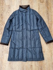 Fay - Women's - Navy Coat - Small - 2 Way Zip And 1 Hook - Feather And Down