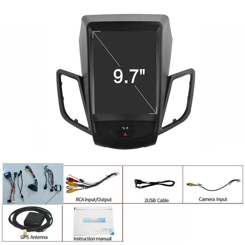 9.7" Für Ford Fiesta 2009-2016 Android 13 GPS Navi Autoradio Carplay WIFI 2+32G - Picture 19 of 20