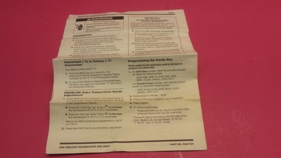 USED WHIRLPOOL WALL OVEN TECH SHEET ERROR CODES & WIRING DIAGRAM