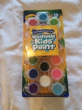Crayola Washable Kids Paint Set  Paintbrush, 18 Count, Painting Supplies
