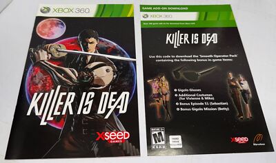 Killer Is Dead Limited Edition Microsoft Xbox 360 Complete CIB w