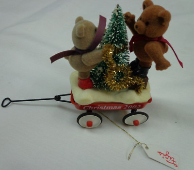 Vintage Figi's Red Wagon Christmas  2002   Figurine