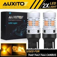 AUXITO 7443 7444 Anti Hyper Flash LED Turn Signal Light Amber Yellow Error Free