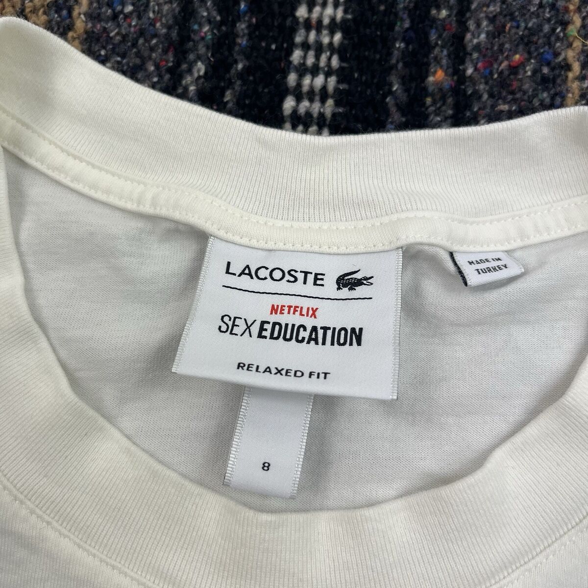 Lacoste Sex Education Netflix T Shirt White Size 8 US 3XL Lacoste Sex Education Netflix T Shirt White Size 8 US 3XL