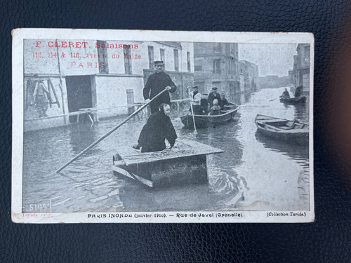 Carte Postale Ancienne (CPA) - Lyon 69 Inondé 1910 - Restaurant Des 3 Drapeaux - Très Bon État