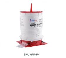 HR HydroFlame Firestop Sleeve HFP-P4 Telescoping 7 1/2"-11 3/4" Pipe Size 3"-4" 