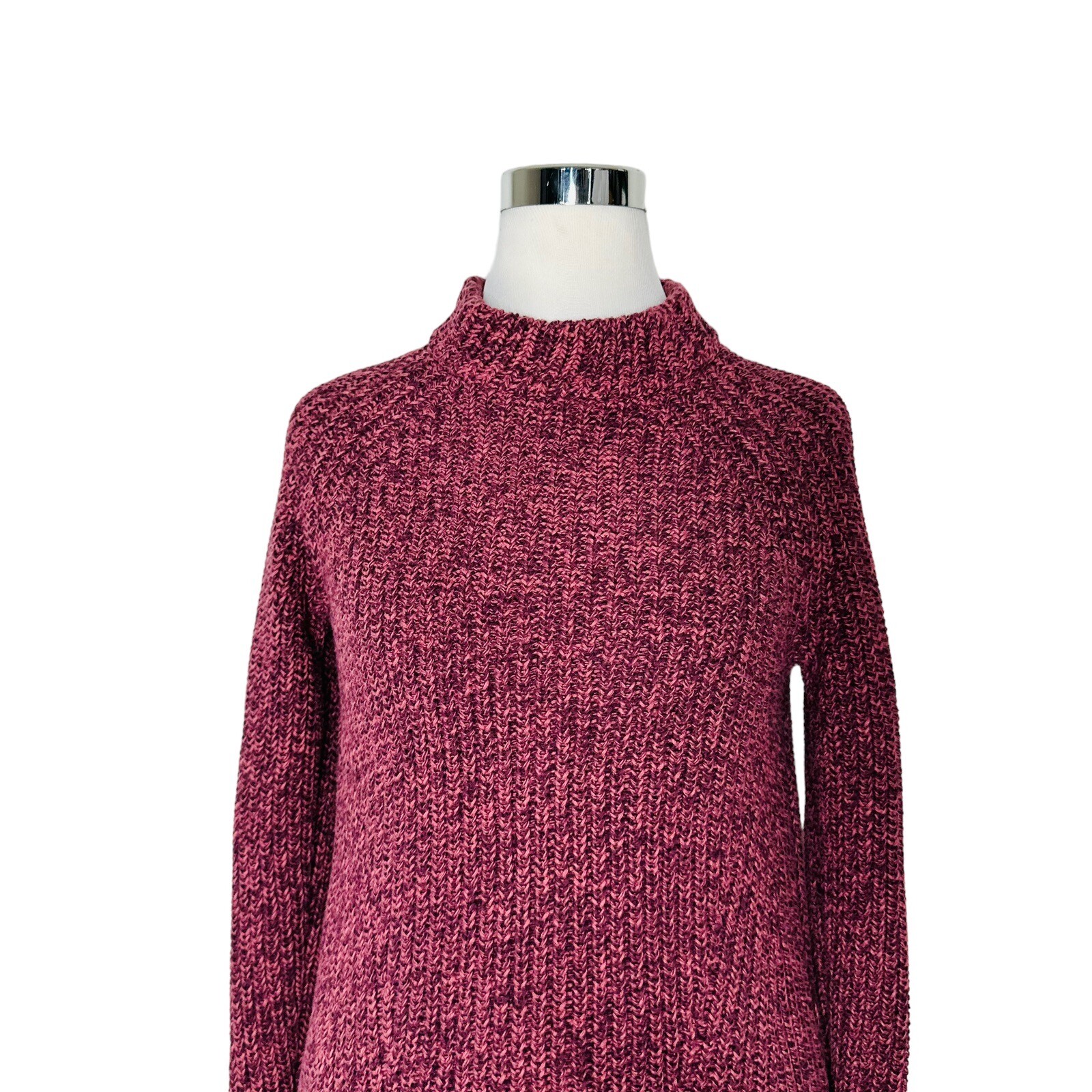 Goodthreads Women's Cotton Shaker Stitch Turtlene… - image 3