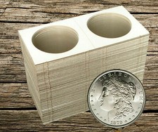 100 MORGAN 2x2 Silver Dollar Mylar Cardboard Coin Holder Flip BCW Storage Case